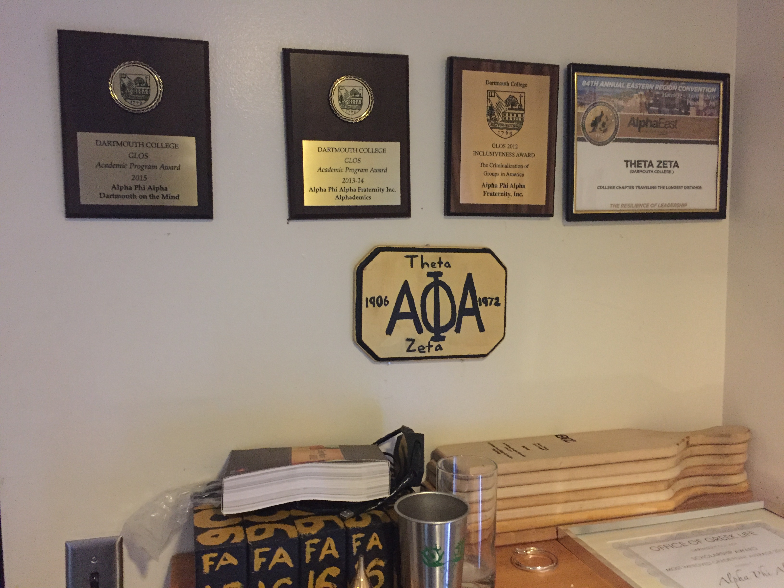 Awards won by Theta Zeta