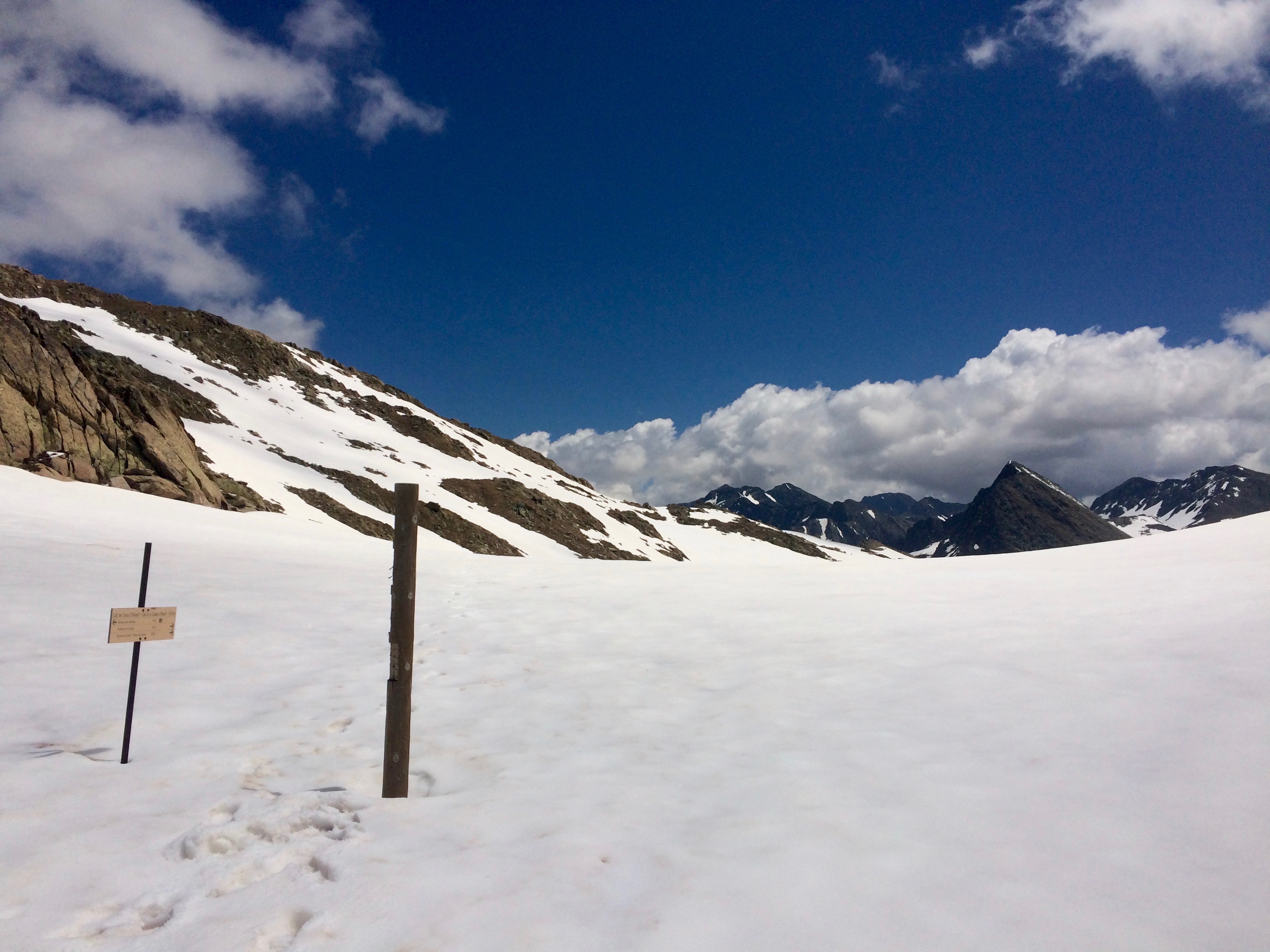 snow on the LSA hike