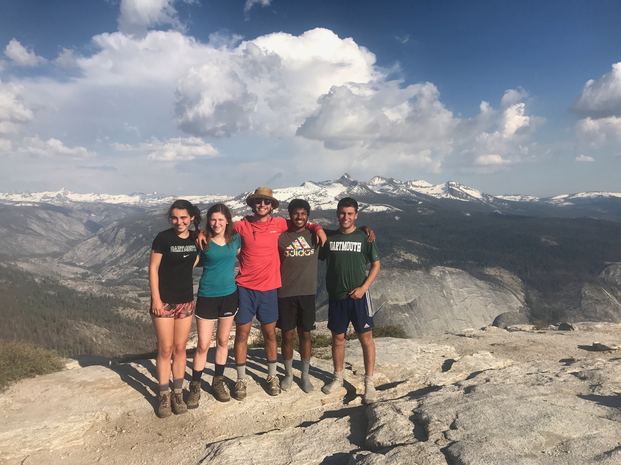 Dartmouth students atop Cloud's Rest, Yosemite