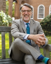 A photo of Lee A. Coffin Vice Provost for Enrollment and Dean of Admissions and Financial Aid from the April 2023 3D Magazine