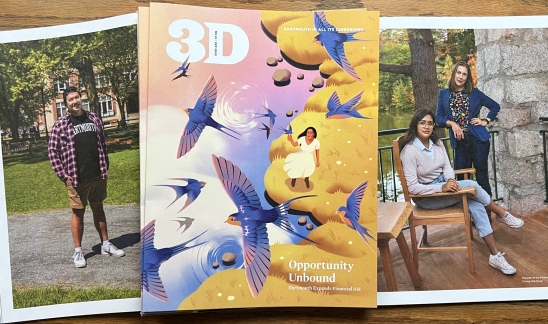 An image of the cover and inside pages of the September 2022 issue of 3D Magazine