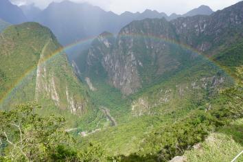 Machu Picchu rainbow