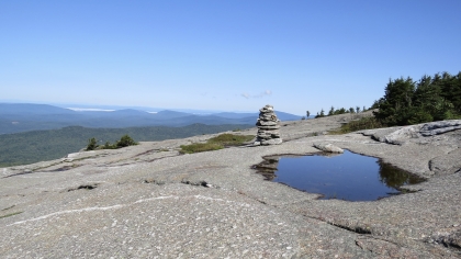 The always stunning view from Mt Cardigan - pictured are Mts. Moose, Holt's Ledge, Winslow Ledge, and Smarts