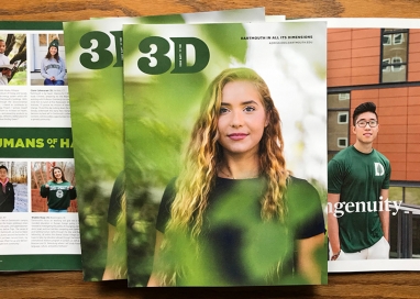 An image of the cover and inside spreads of the April 2021 issue of 3D Magazine