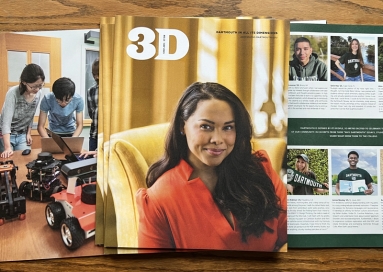An image of the cover and inside pages of the September 2021 issue of 3D Magazine