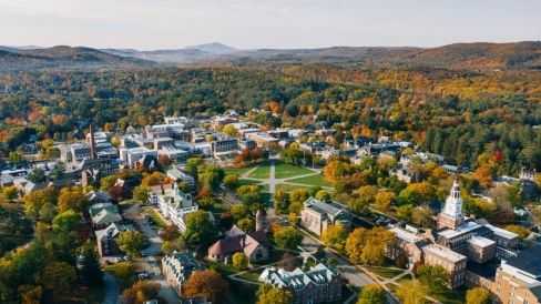 Aerial View of Dartmouth's Campus