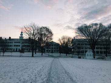 Sunrise Over Dartmouth Hall Sunrise Over Dartmouth Hall