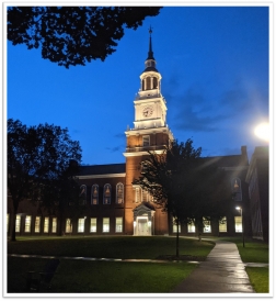 Baker-Berry Tower at Twilight Dartmouth College Baker Berry