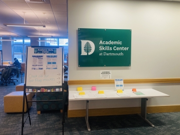 The Academic Skills Center Sign