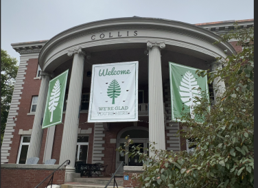 Collis Porch During Orientation Week