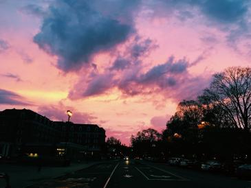 A cotton candy sky in Hanover.