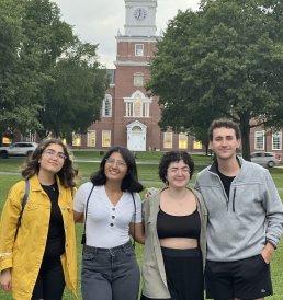 Photo taken in front of Baker Library