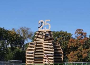 Homecoming Bonfire on the Dartmouth Green