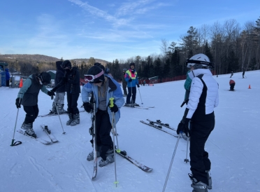 people skiing