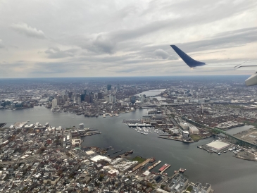 Boston View From A Plane