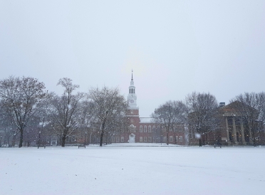 Baker-Berry during Winterim! Snowy Baker-Berry Library