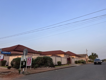 My mom's neighborhood in Ghana