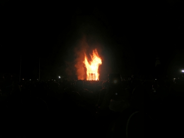 Homecoming bonfire