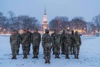 Cadets on the Dartmouth Green