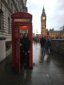 Sara with another Dartmouth '18: what's not to love about London?
