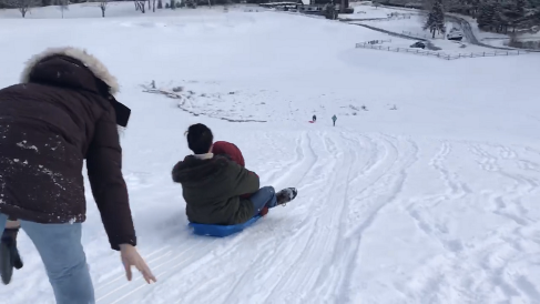 Nick Sledding