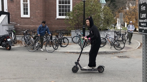 Nick on a Scooter