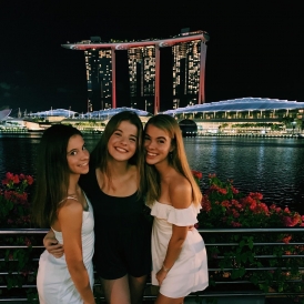 Me and My Sisters in Front Of Singapore's Iconic Marina Bay Sands