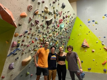 A picture of my new friends in the climbing gym, these will be your best friends if you become a climber.