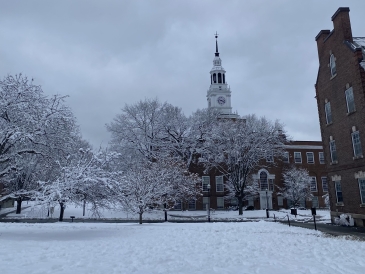 Baker in the snow Baker in the snow