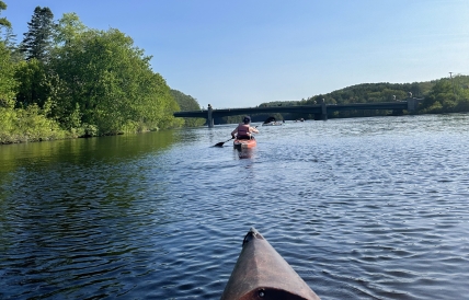 Kayaking on the River