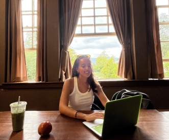Studying in Baker Library! Studying in Baker Library!