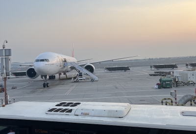 An image of a plane at an airport tarmac