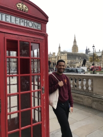 Only Picture I Have with the Iconic Telephone Boxes