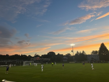 Burnham Field at sunset