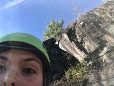 Climb selfie