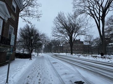 Dartmouth's snowy winter campus