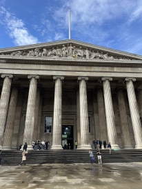 Columns on the front of the British Museum