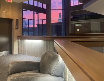 A beautiful view from one of Dartmouth's best study spots!