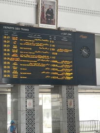 Picture of a train station in Morocco