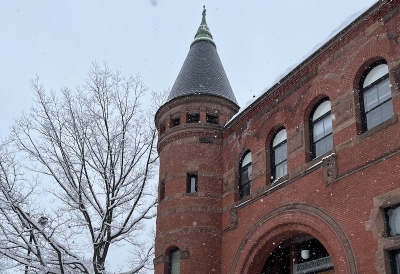 Building in the snow