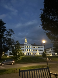 A picture of the outside of Dartmouth Hall.