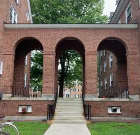 Dartmouth Building with arches