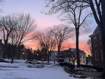 A Sunset at Dartmouth College