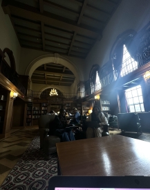 My friends and I at the Tower Room in Baker Library.