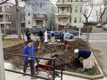 Some gardening work at the convent!