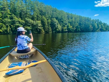 Canoeing on Connecticut River 