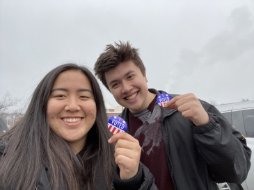 Gabe and Lana voting