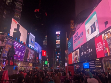 Times Square, baby! Times Square