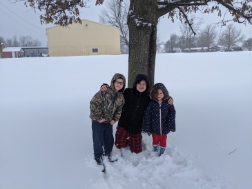 Snow-day memories with my brother and sister!