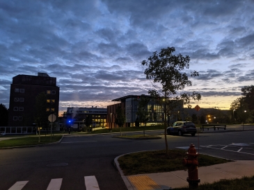 Beautiful cloud scene on Dartmouth's Campus!